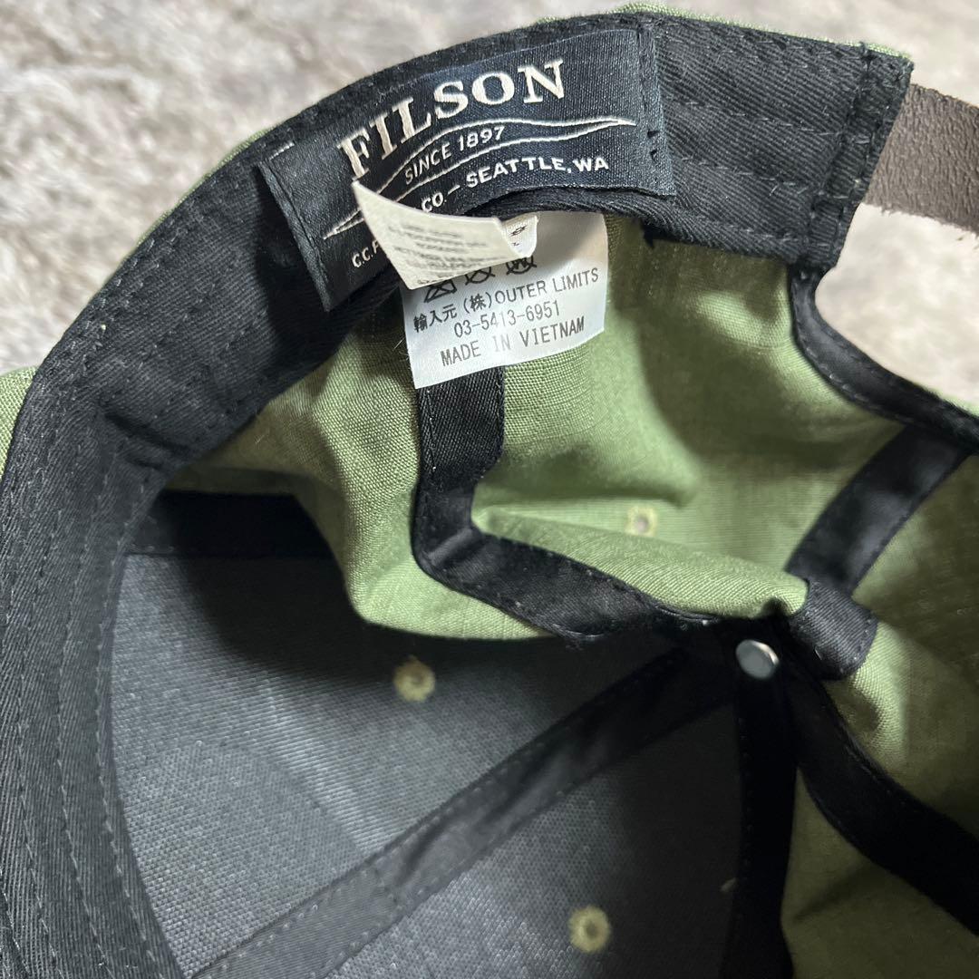 C.C. FILSON CO. オリーブグリーンキャップ