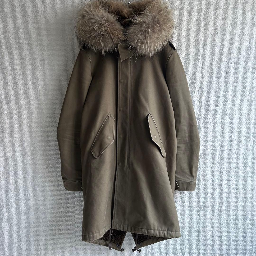 LITHIUM HOMME モッズコート ラクーンファー フィッシュテール