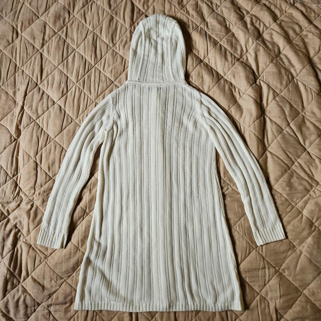 【極美品】ブルーレーベル クリストブリッジ フード付きロングカーディガン 38