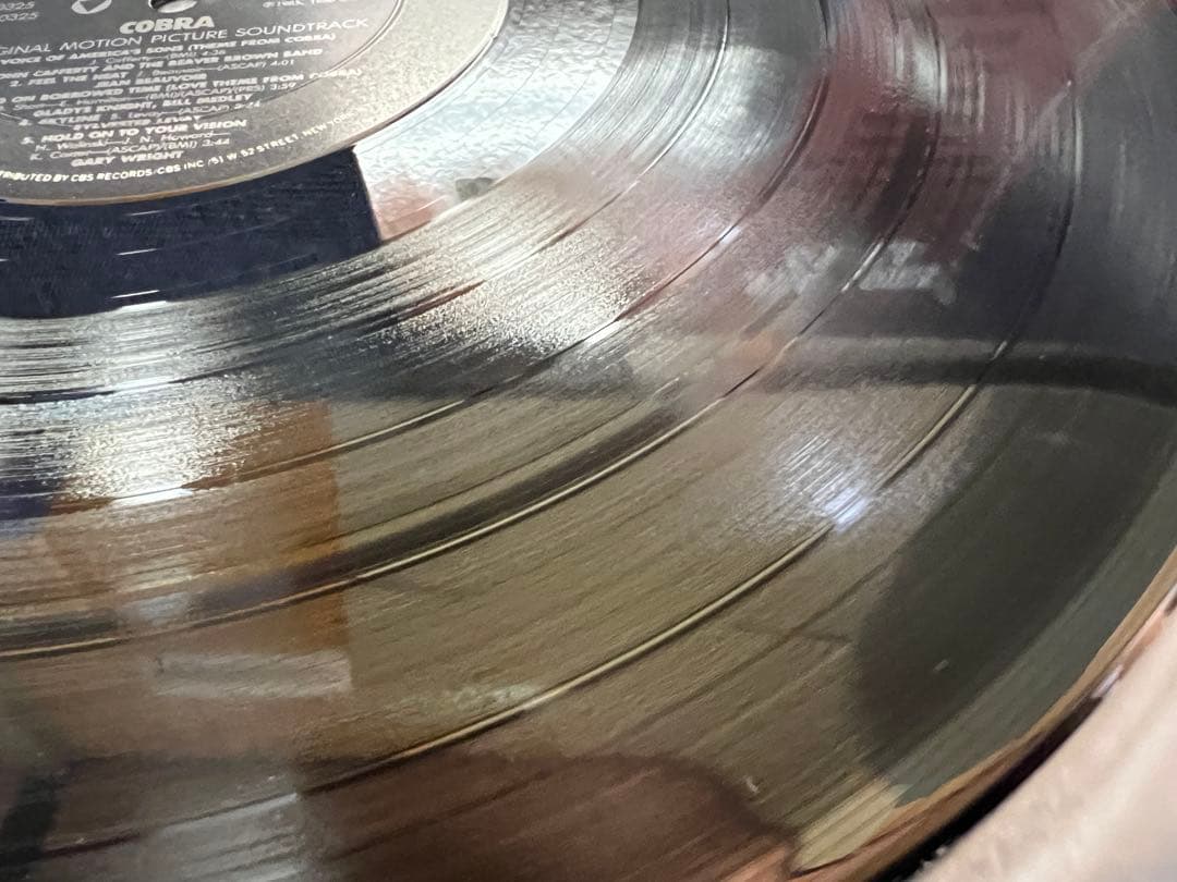 美品 1986年US盤LP コブラ サントラ Z40325 シュリンク付