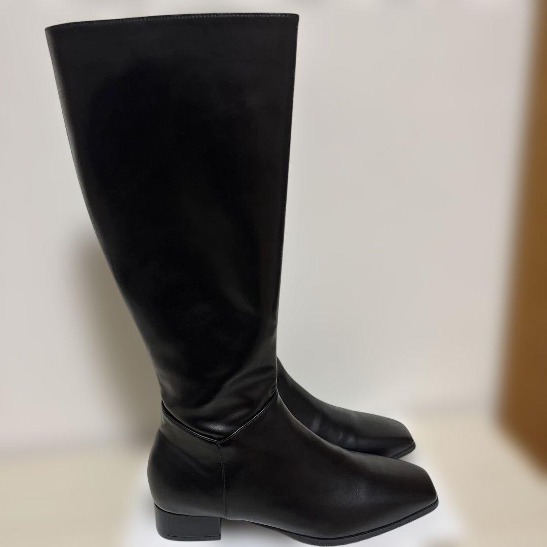RANDA レザーロングブーツ　美品　24cm〜24.5cm 晴雨兼用