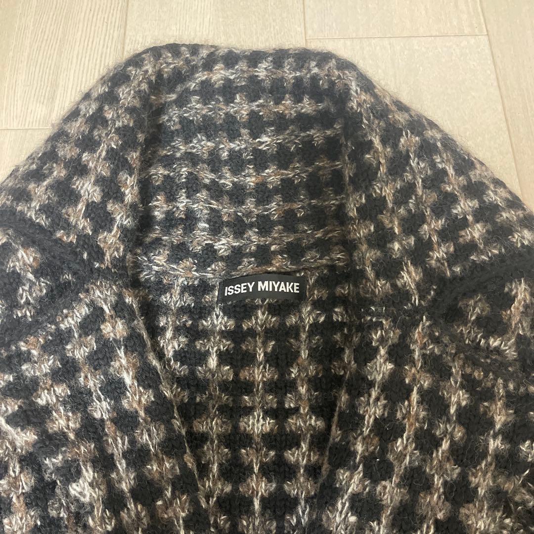 ISSEY MIYAKE ニット セーター チェック ローブ