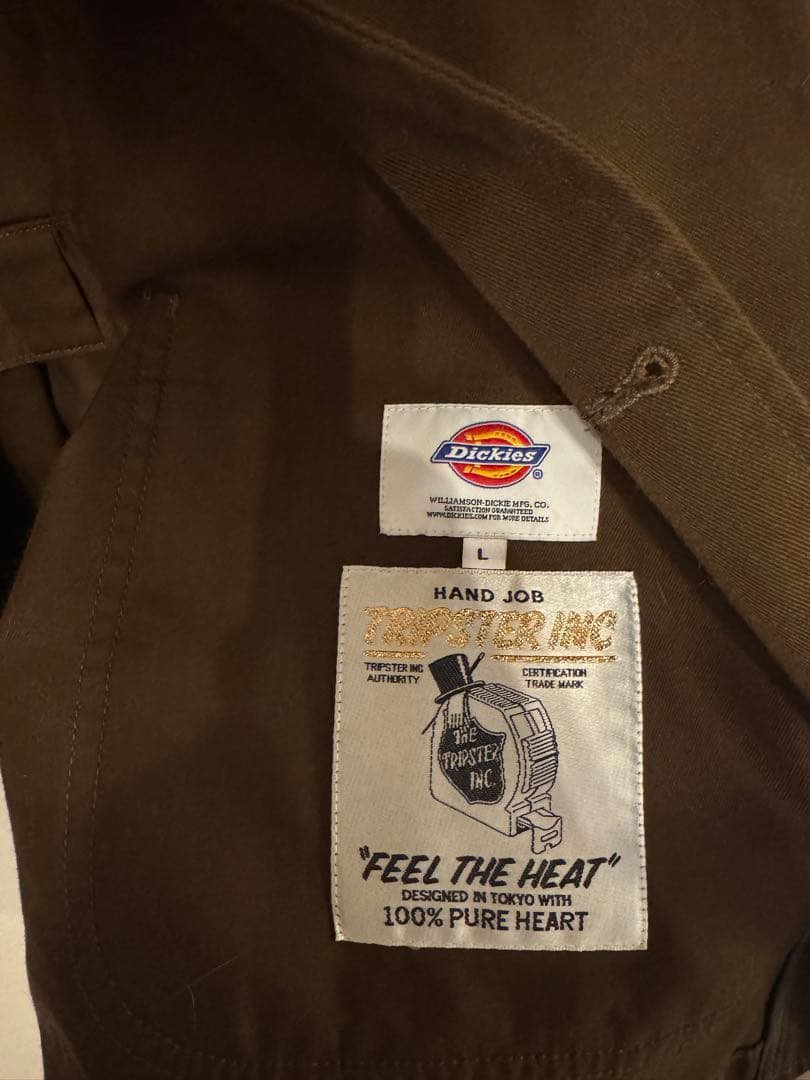 BEAMS TRIPSTER Dickies セットアップ L ブラウン