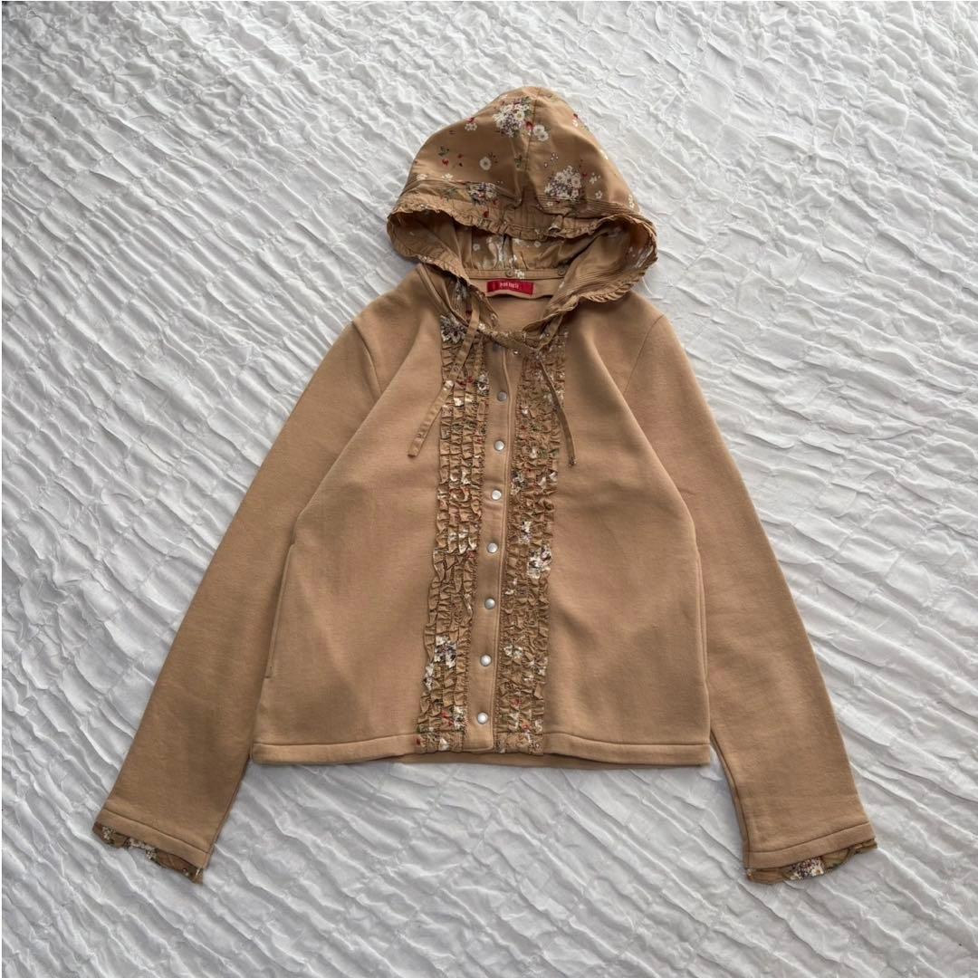 【美品】 ピンクハウス フーディーパーカー 近年モデル カーディガン 花柄