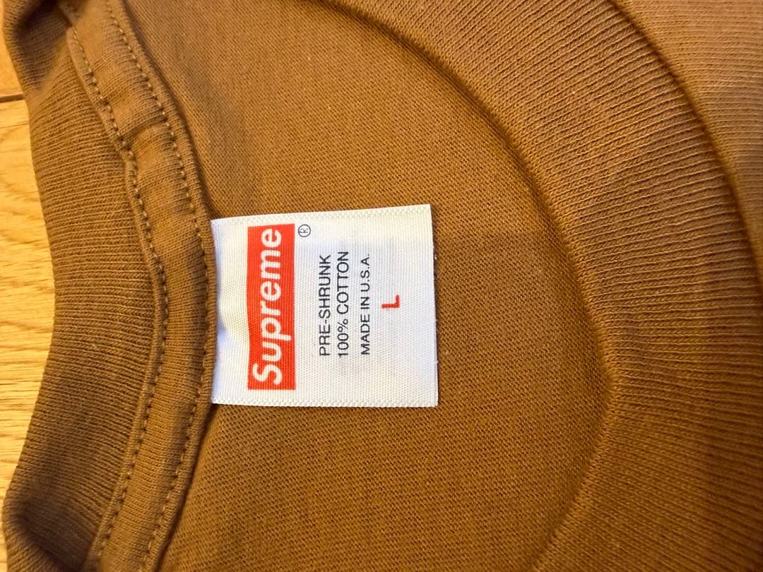 Supreme アラビック　Tシャツ　ブラウン　Ｌサイズ
