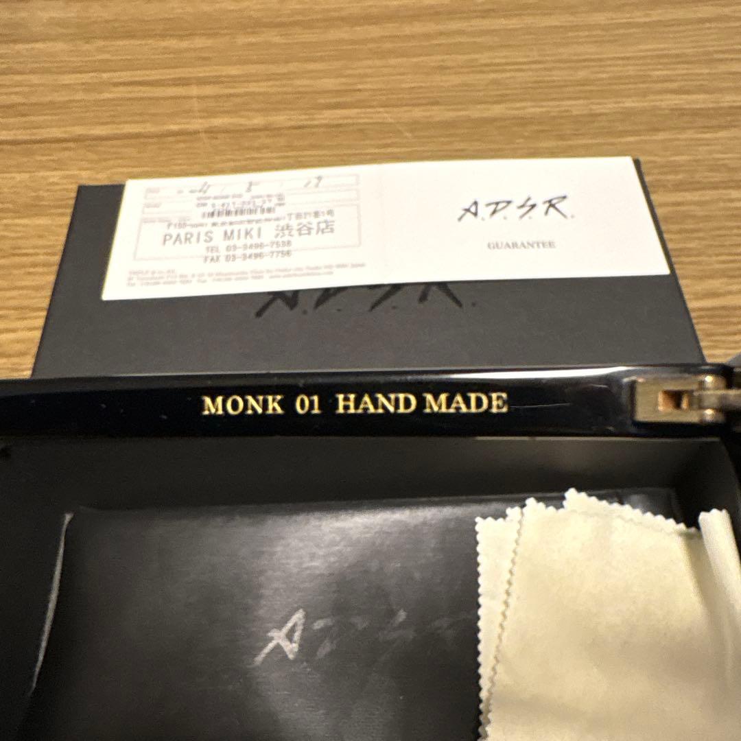 ADSR MONK 01 ブラックサングラス