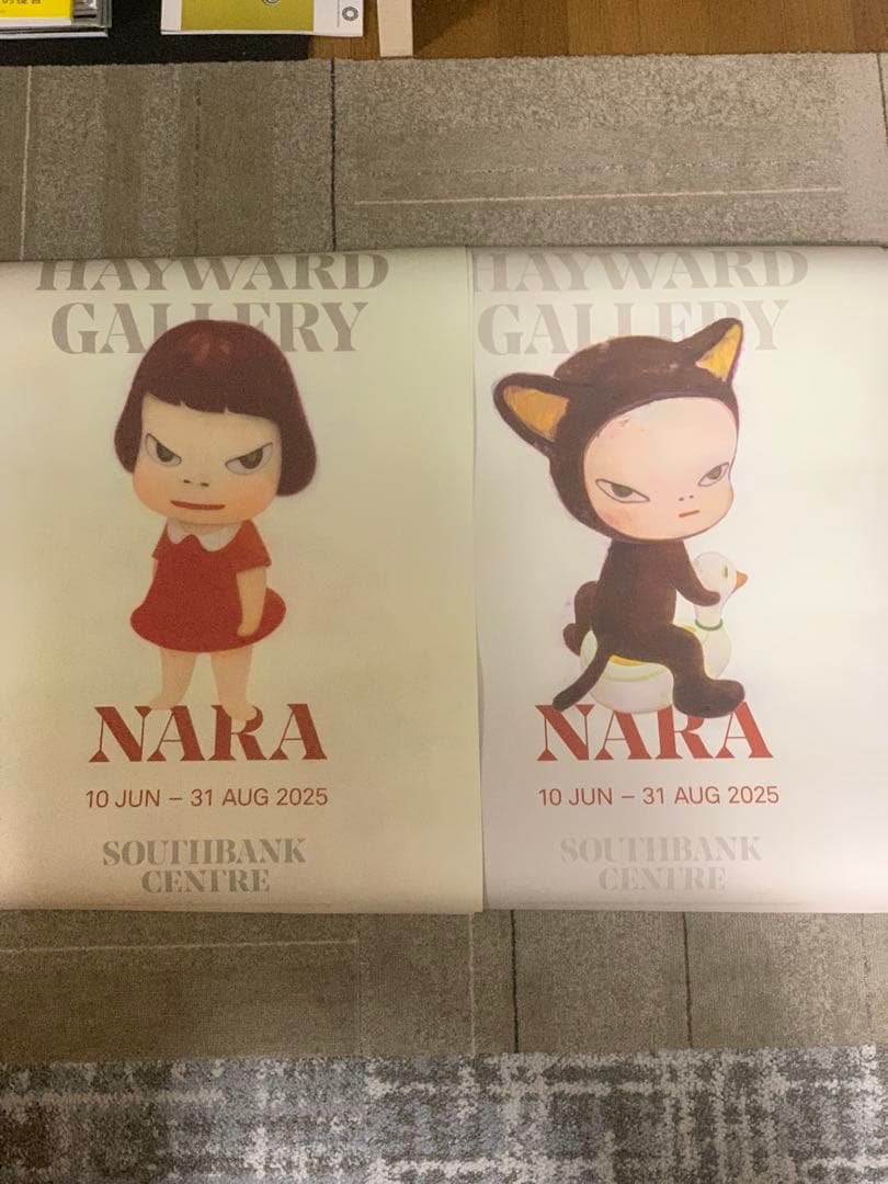 【レア】奈良美智展　海外ポスター① 5070サイズ　Yoshitomo Nara