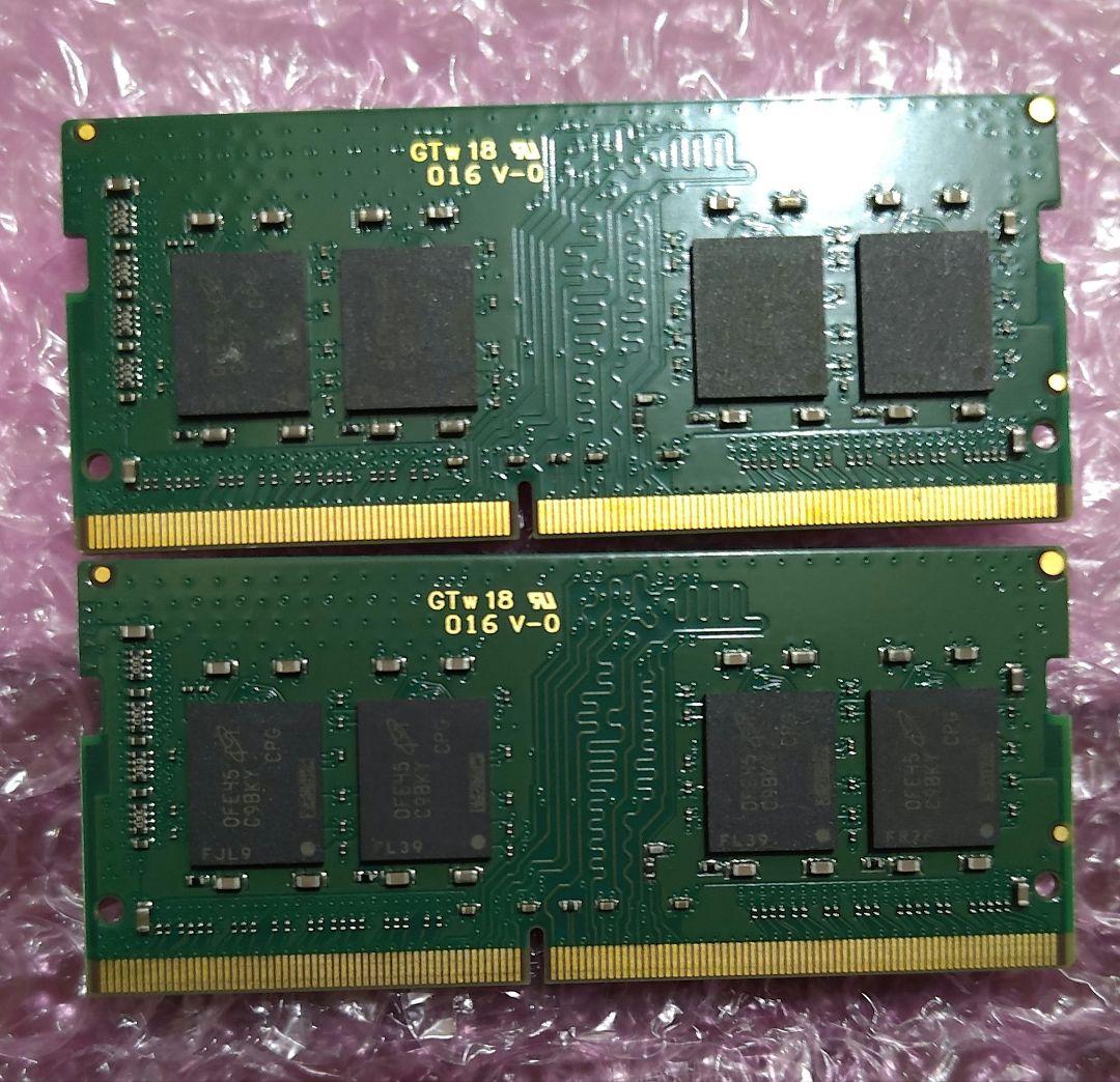 crucial メモリー DDR4 2666 32GBセット　16GB x ２枚