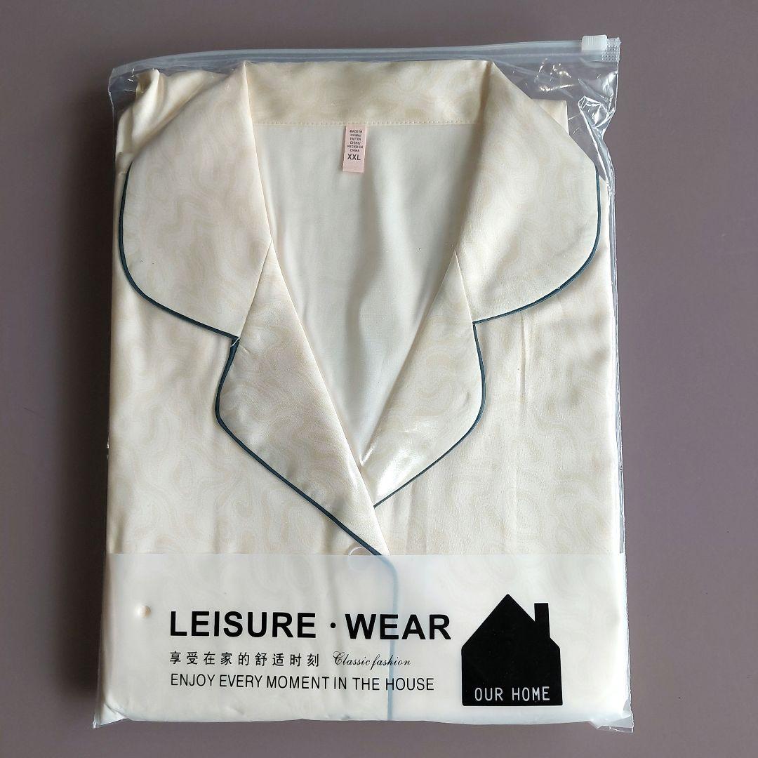 中国製品シルク(98％)パジャマ～男女兼用　XXLサイズ　一等品　新品　未使用品