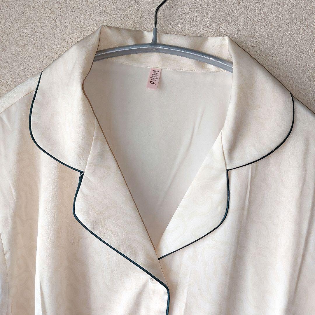中国製品シルク(98％)パジャマ～男女兼用　XXLサイズ　一等品　新品　未使用品