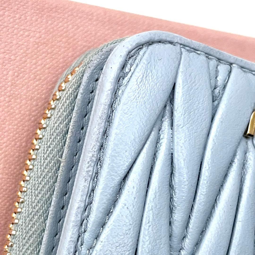 miu miu ミュウミュウ マテラッセ コンパク二つ折り財布　0212-①
