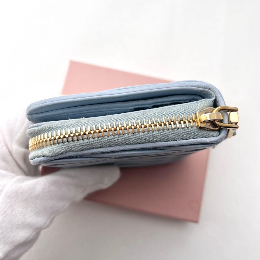 miu miu ミュウミュウ マテラッセ コンパク二つ折り財布　0212-①