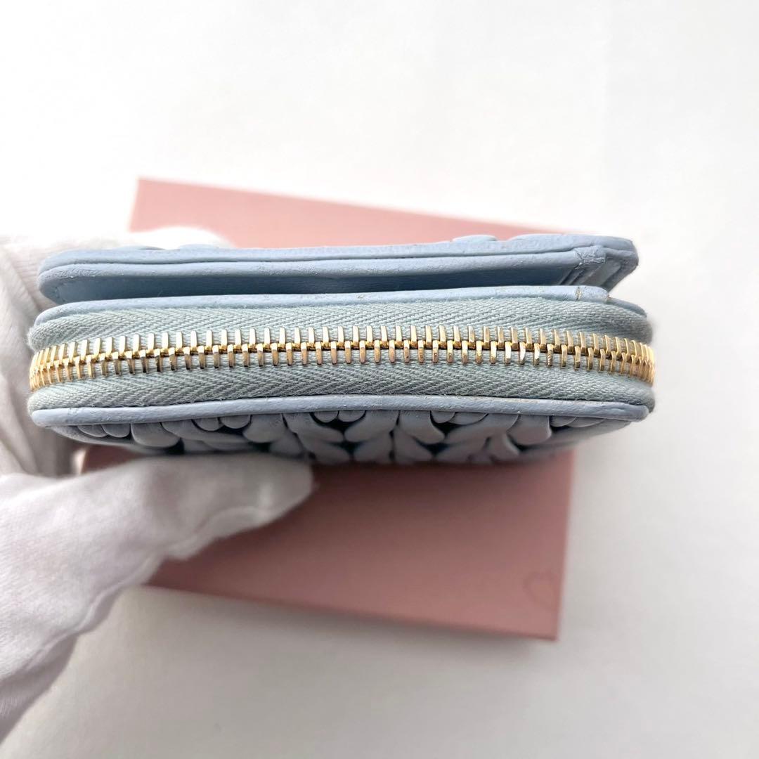 miu miu ミュウミュウ マテラッセ コンパク二つ折り財布　0212-①