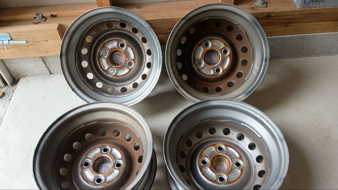 N-VAN純正12インチ シルバーホイール 4個セットホイールナット付き　JJ1