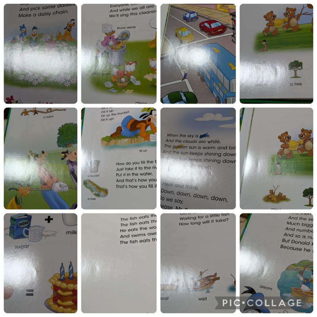 108‐①DWE ディズニー英語システム シングアロングBook1〜4巻