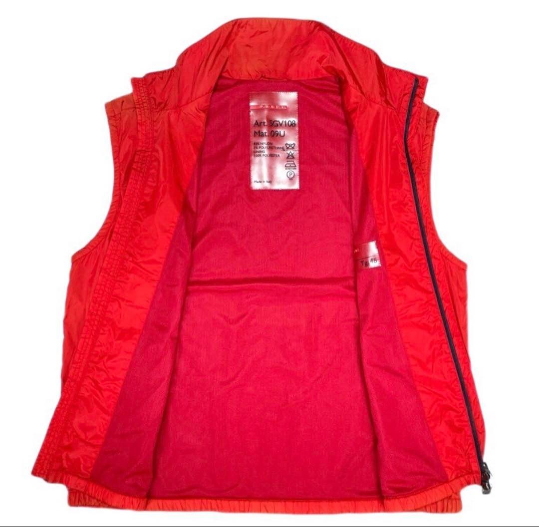 PRADA SPORT プラダスポーツ ジップアップ ナイロンベスト 46