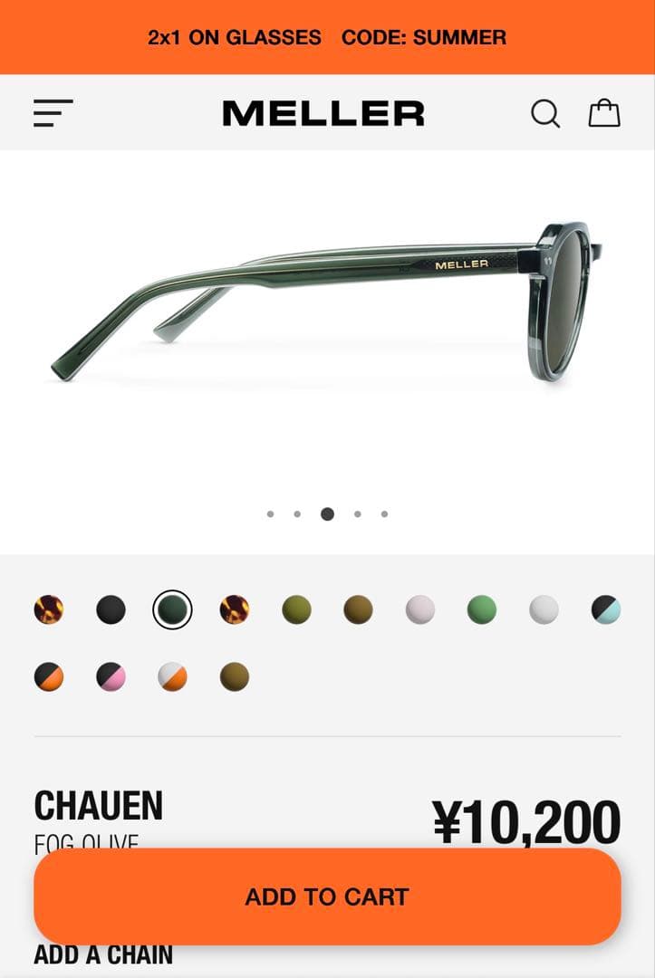 MELLER CHAUNEN Fog Olive サングラス