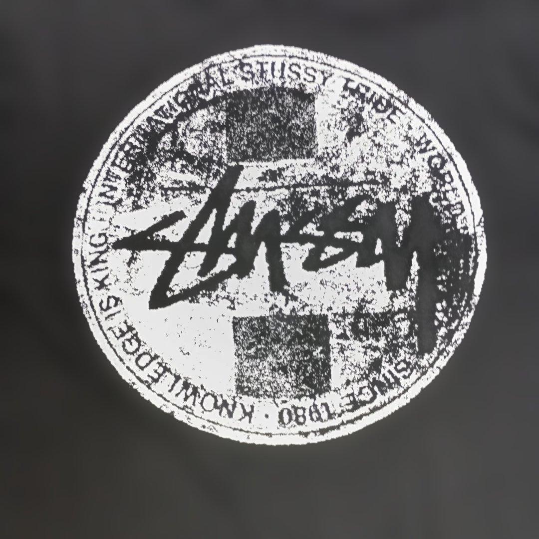 stussyバックロゴTシャツバックプリントブラック新品
