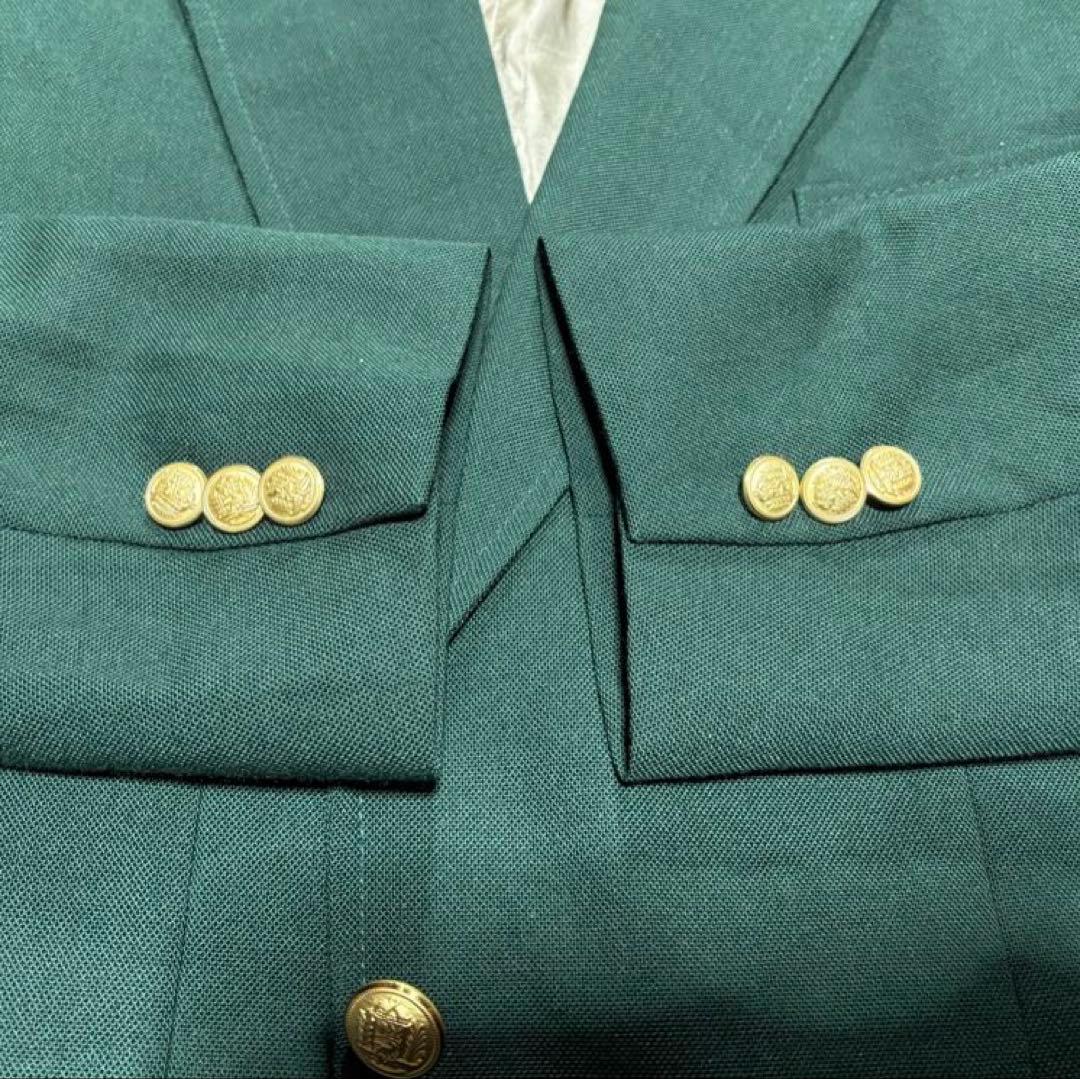 80's TAILORED IN U.S.A. 金ボタン緑ブレザー　ジャケット