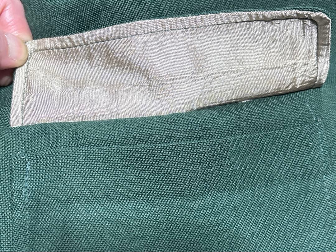 80's TAILORED IN U.S.A. 金ボタン緑ブレザー　ジャケット