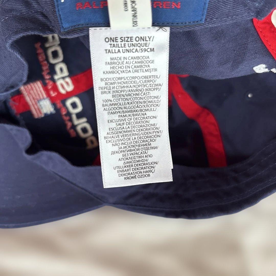 POLO SPORT 復刻 BB CAP（ネイビー）　美品