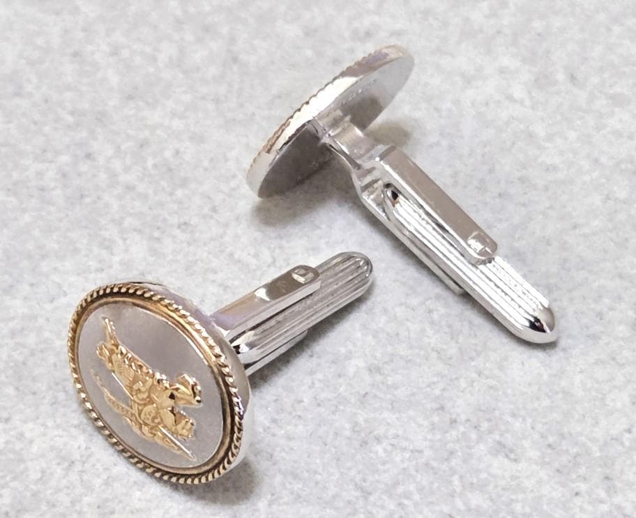 BURBERRY馬上の騎士　K14GFSILVER925カフス　箱付　43026
