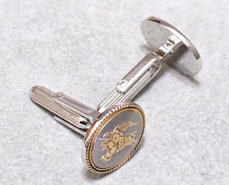BURBERRY馬上の騎士　K14GFSILVER925カフス　箱付　43026