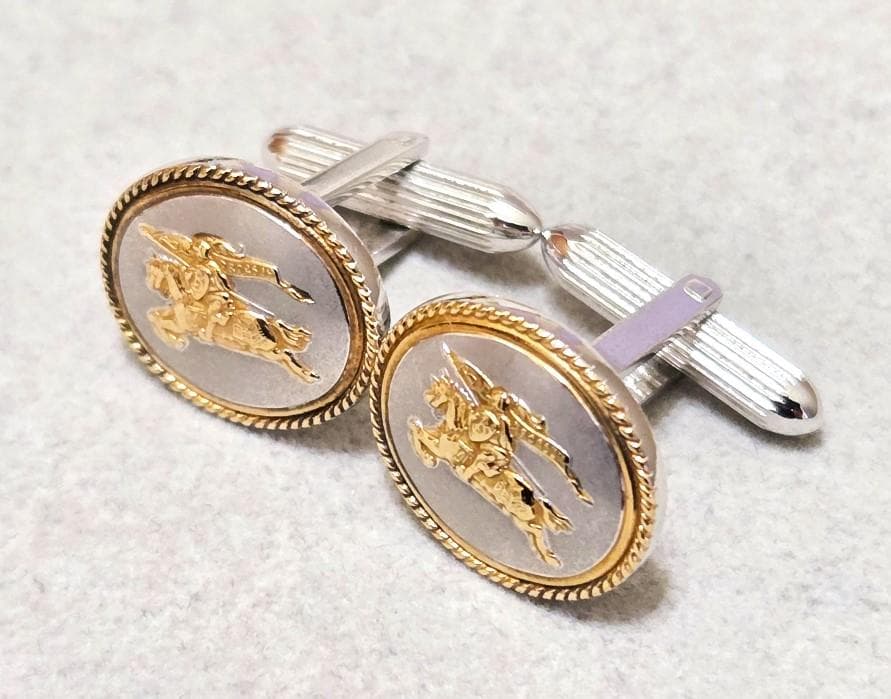 BURBERRY馬上の騎士　K14GFSILVER925カフス　箱付　43026