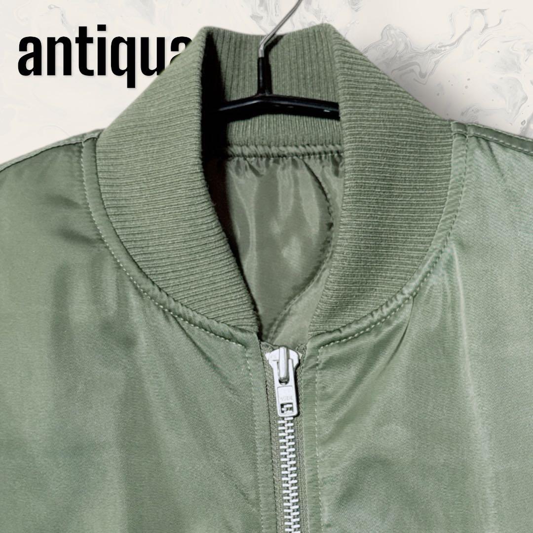 【未使用】 antiqua tree cafe ニット ドッキング MA-1