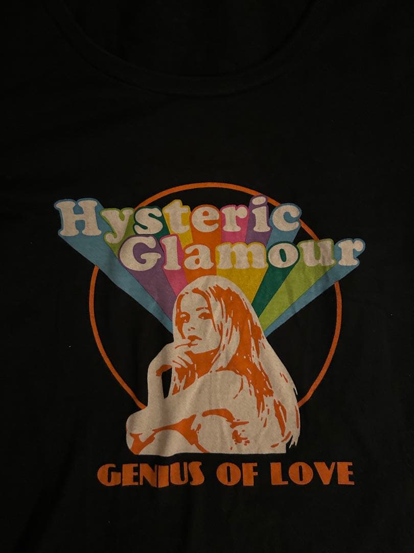 HYSTERIC GLAMOUR ブラックTシャツ ピチT 平成