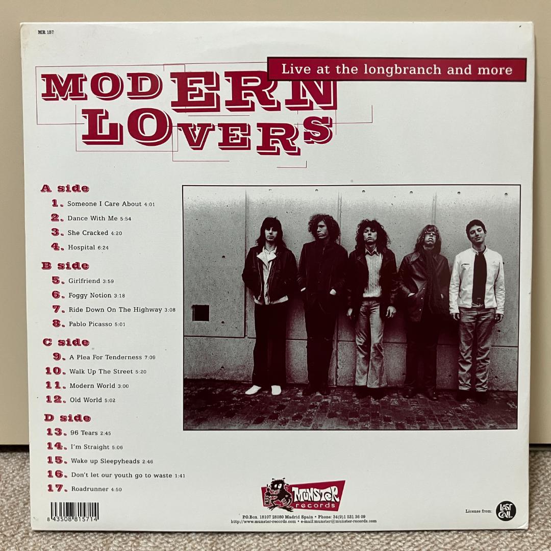 Modern Lovers ライブ盤２LP 重量盤 ジョナサン・リッチマン
