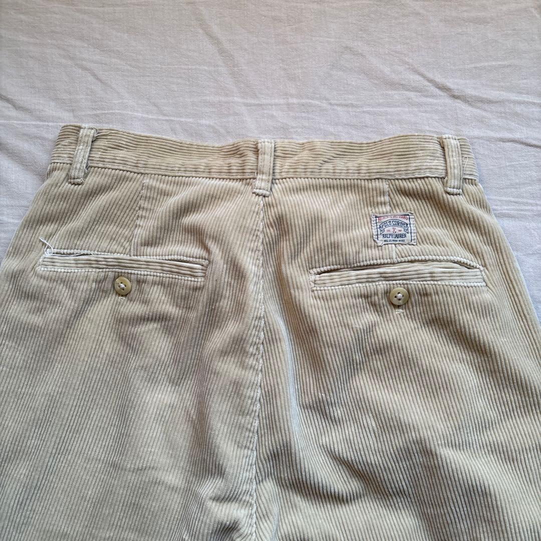 【90s】Ralph Lauren コーデュロイ パンツ 初期タグ ベージュ