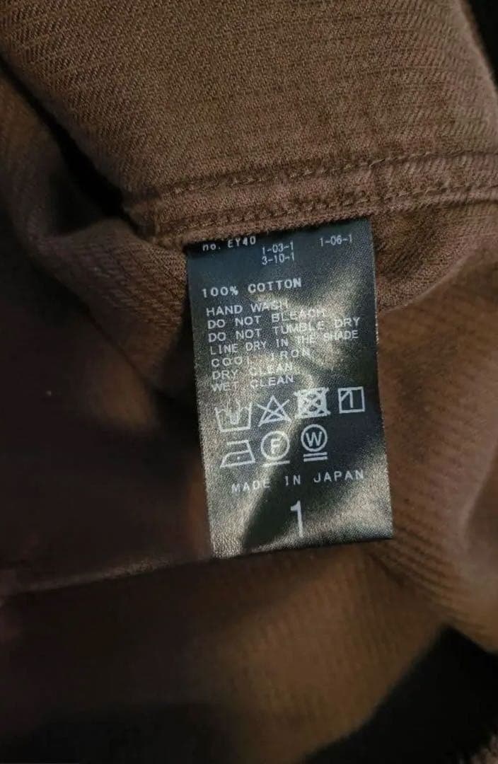 エディフィス　LA BOUCLE USカバーオール ブラウンコール