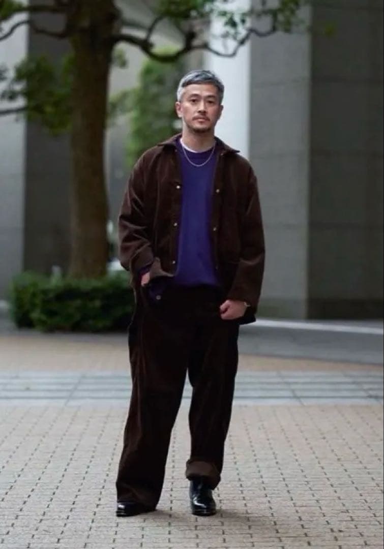 エディフィス　LA BOUCLE USカバーオール ブラウンコール