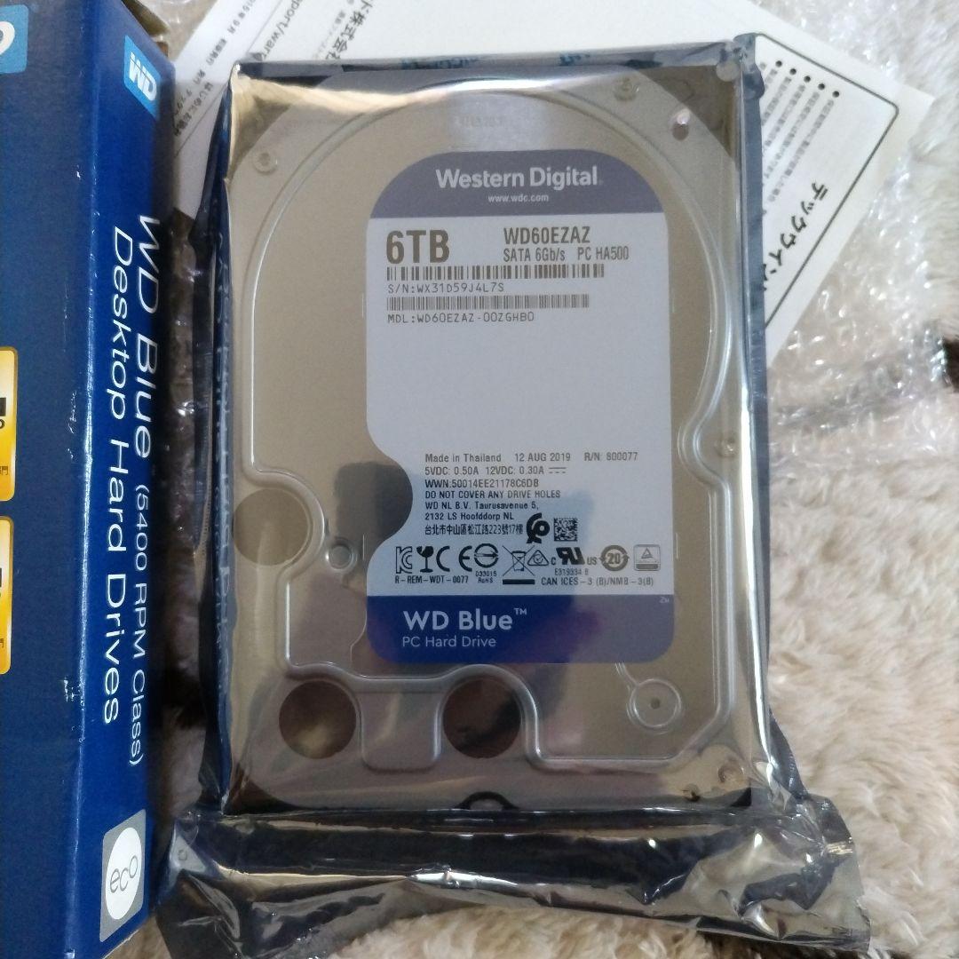 ハードディスク　WD60EZAZ-RT　6TB