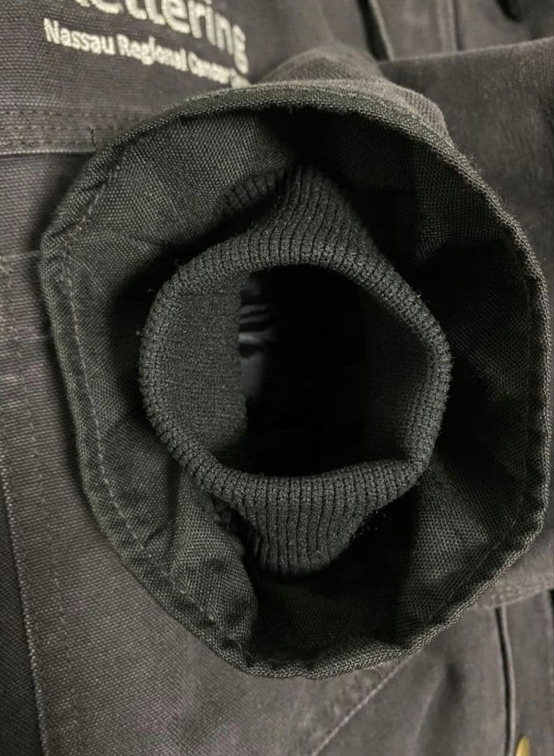 カーハート　ブラック　ジャケット　ダック生地　Carhartt　 襟コーデュロイ