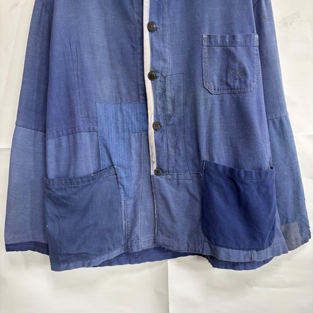 70sフレンチ　カバーオール　ボロ襤褸　ボロの美学　ツギハギ　ユーロヴィンテージ