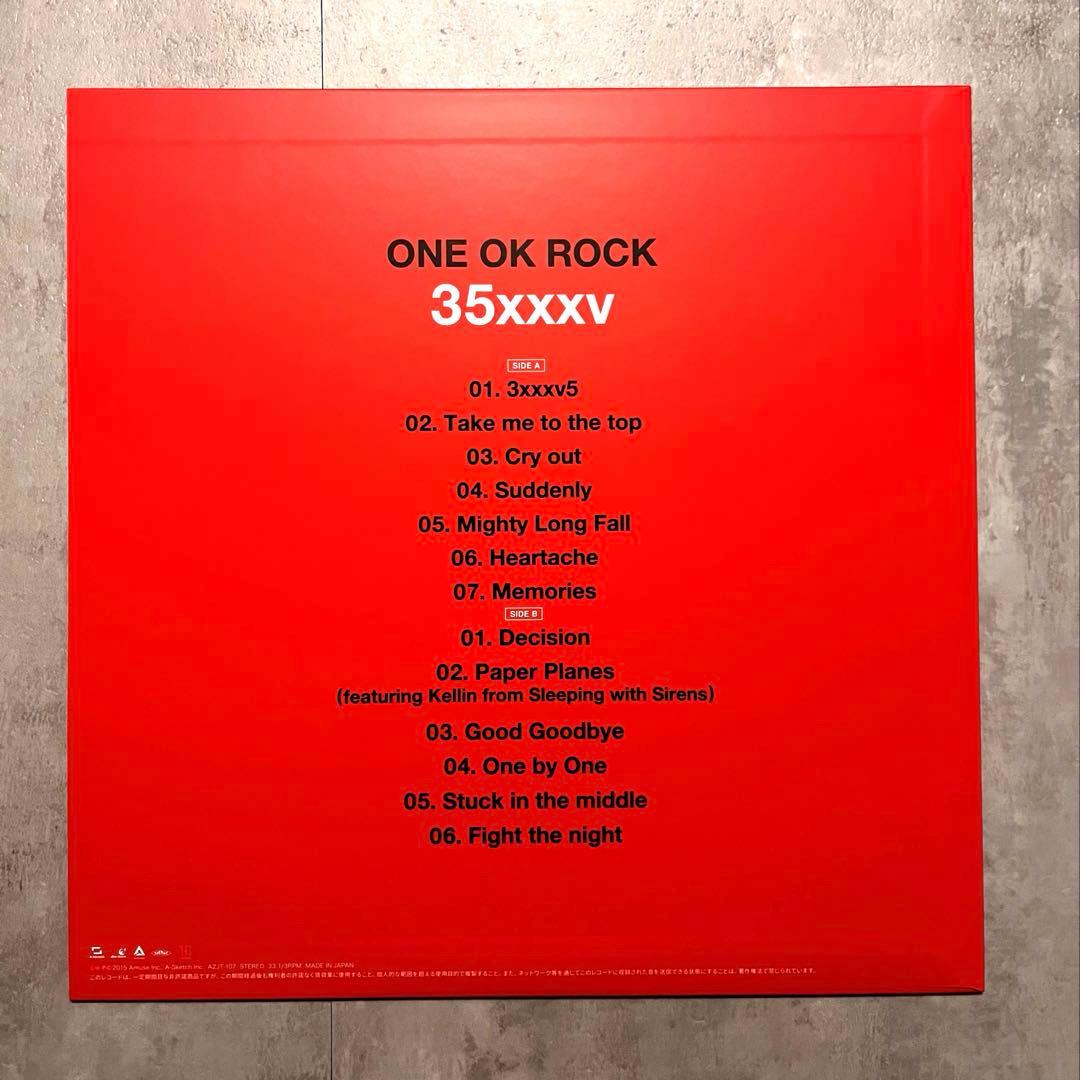 新品　ワンオク　ONE OK ROCK レコード　35xxxv