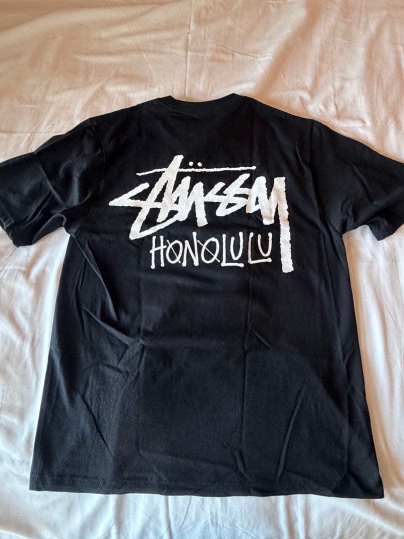 Stussy Honolulu ブラック Tシャツ US Mサイズ 明細ありタグ