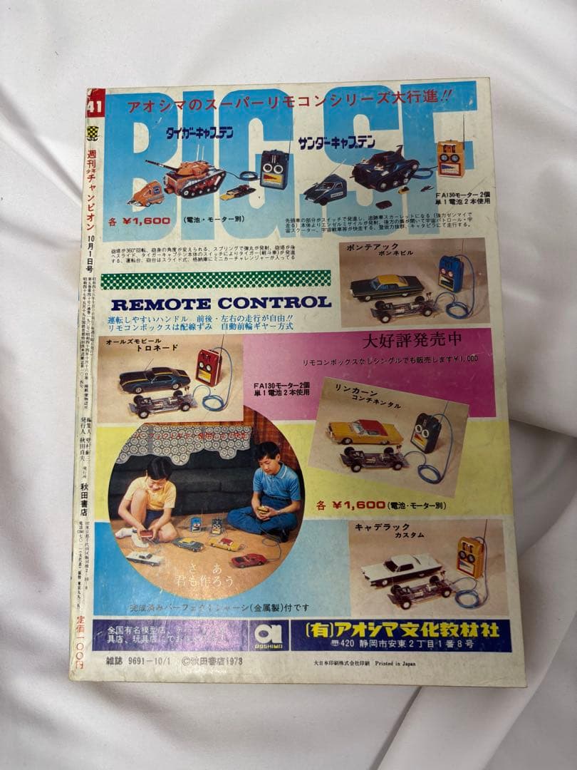 少年チャンピオン 1973年41号