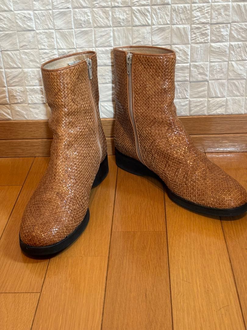 ヨーガンレール JURGEN LEHLショートブーツ メッシュレザー