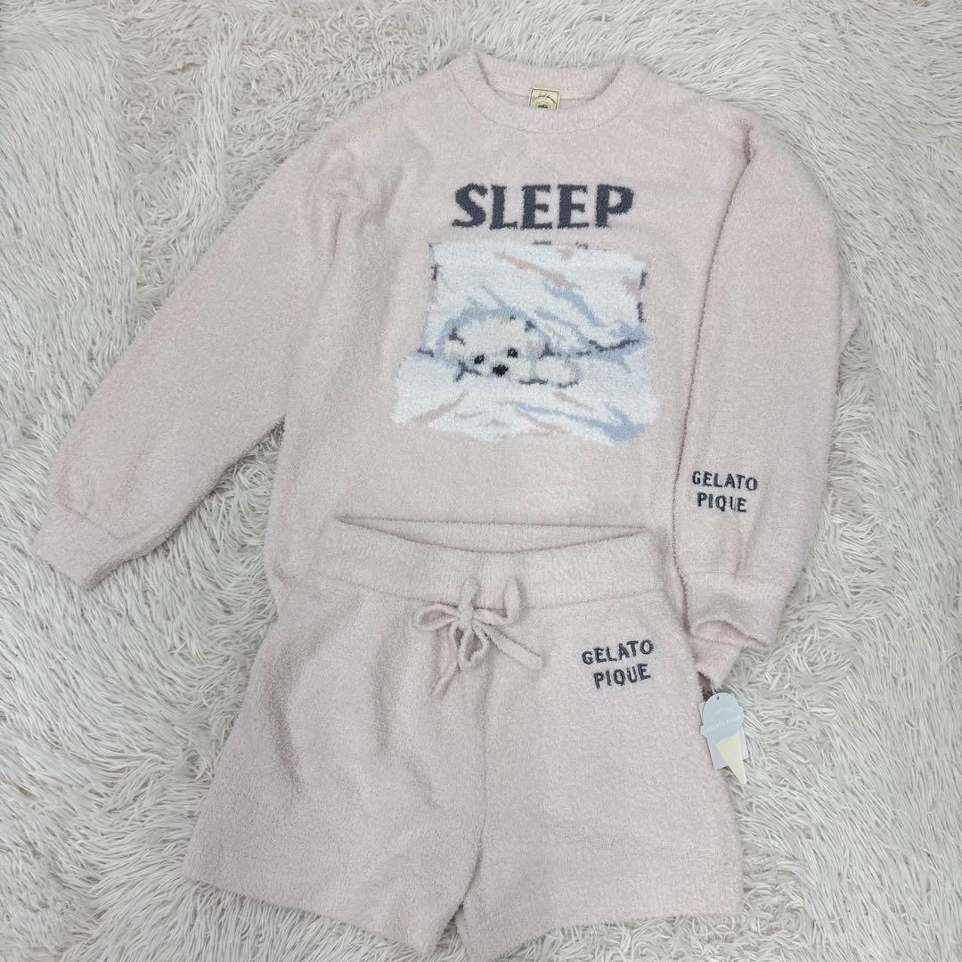 【新品タグ付き】gelato pique セットアップ　sleep マルチーズ