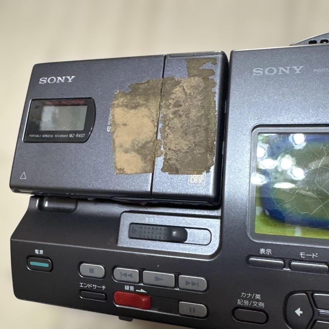 SONY ポータブルMDプレーヤー MZS-R4ST ジャンク品
