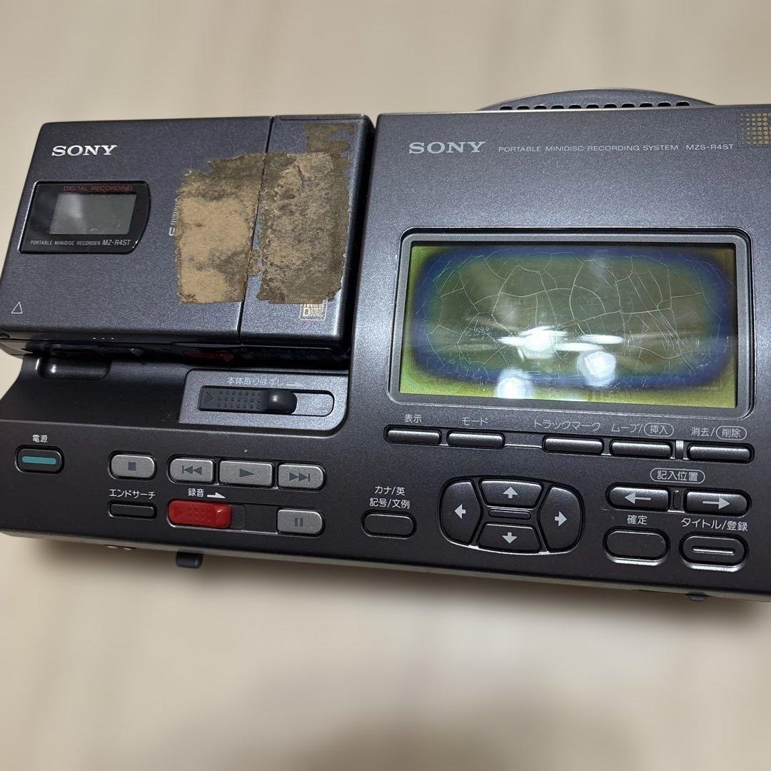SONY ポータブルMDプレーヤー MZS-R4ST ジャンク品