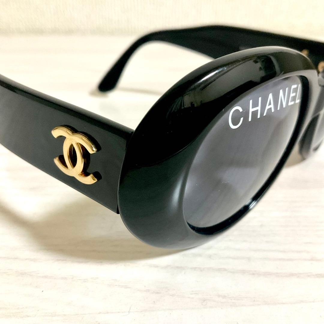 CHANEL シャネル サングラス 01947 ココマーク オーバル ケース付