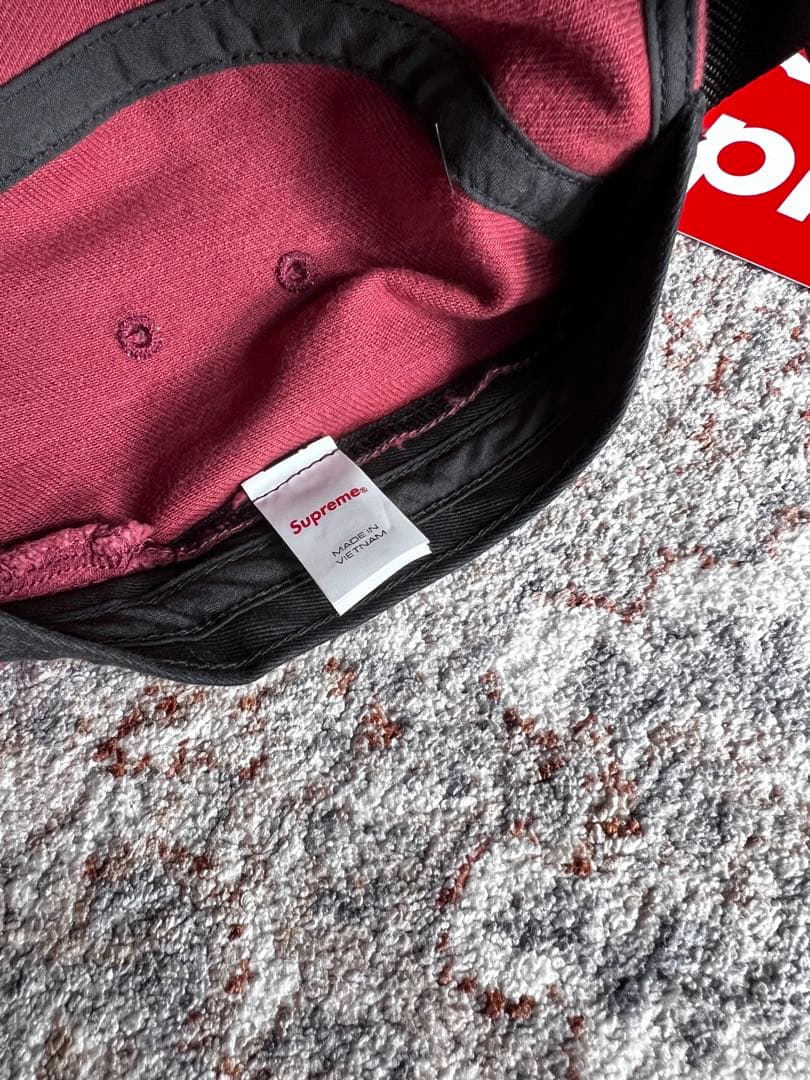 帽子 Supreme Denim Camp Cap \"Cardinal\" (24FW)