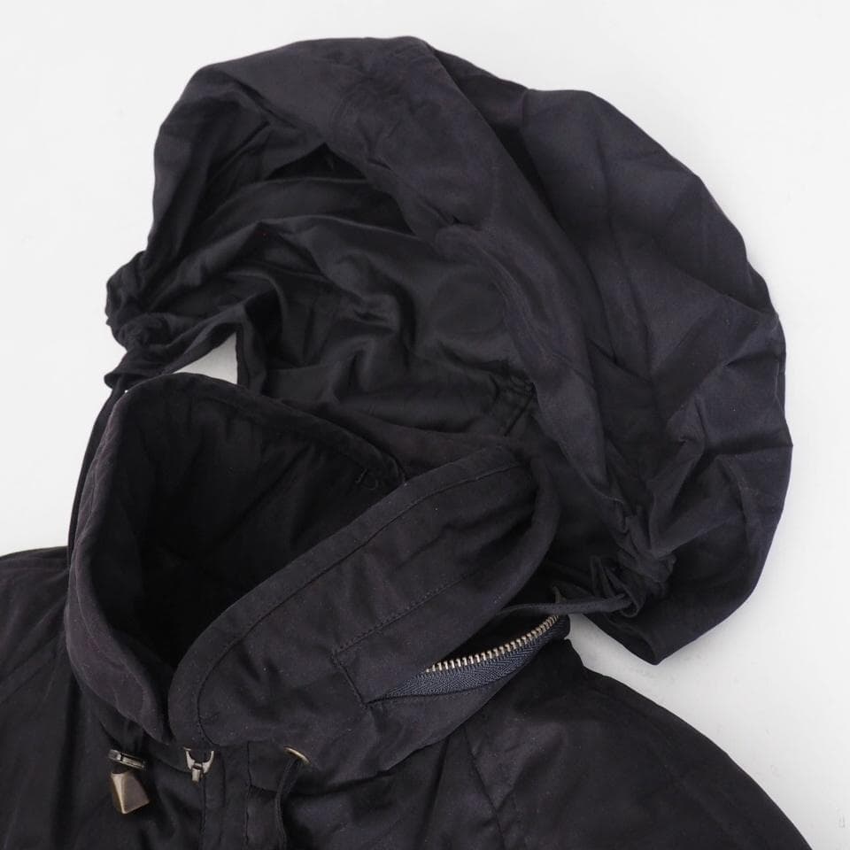希少 Burberry バーバリー Bステッチ モッズコート 中綿 ブラック