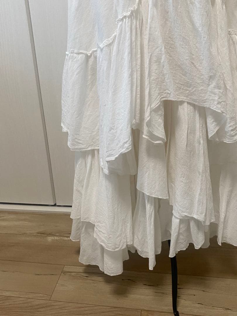 CASA FLINE カーサフライン コットンティアードスカート