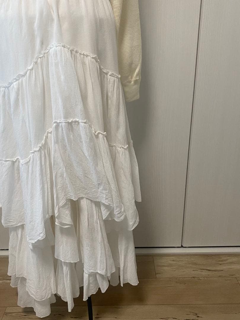 CASA FLINE カーサフライン コットンティアードスカート