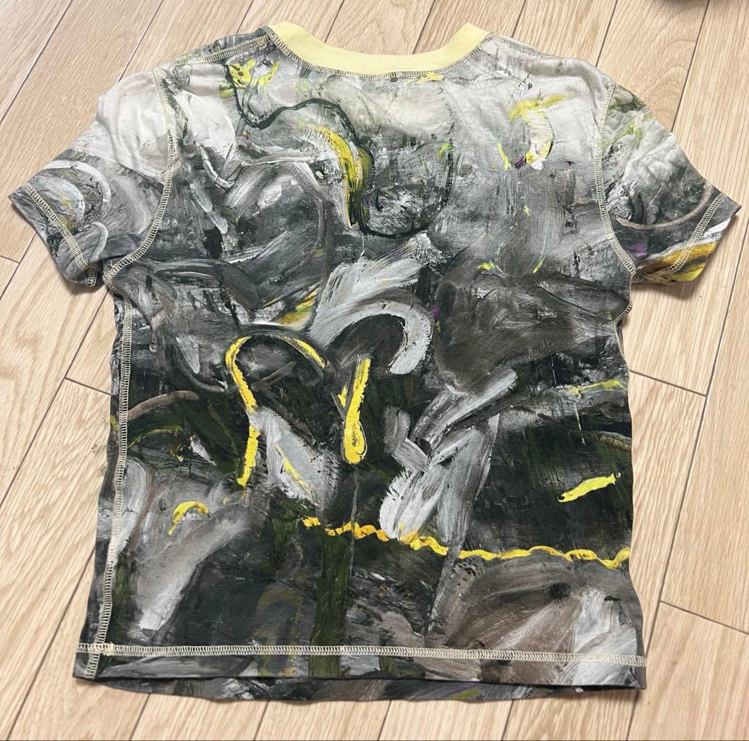 DIESEL Tシャツ　イエロー　サイズM 総柄